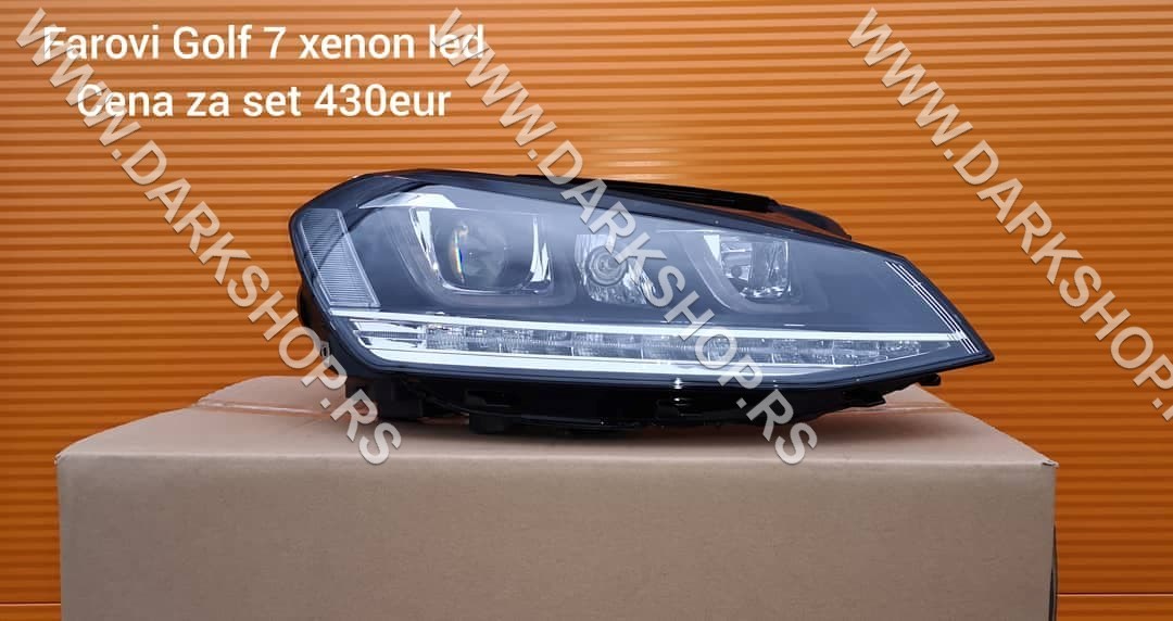 1 vw golf 7 farovi xenon+led drl